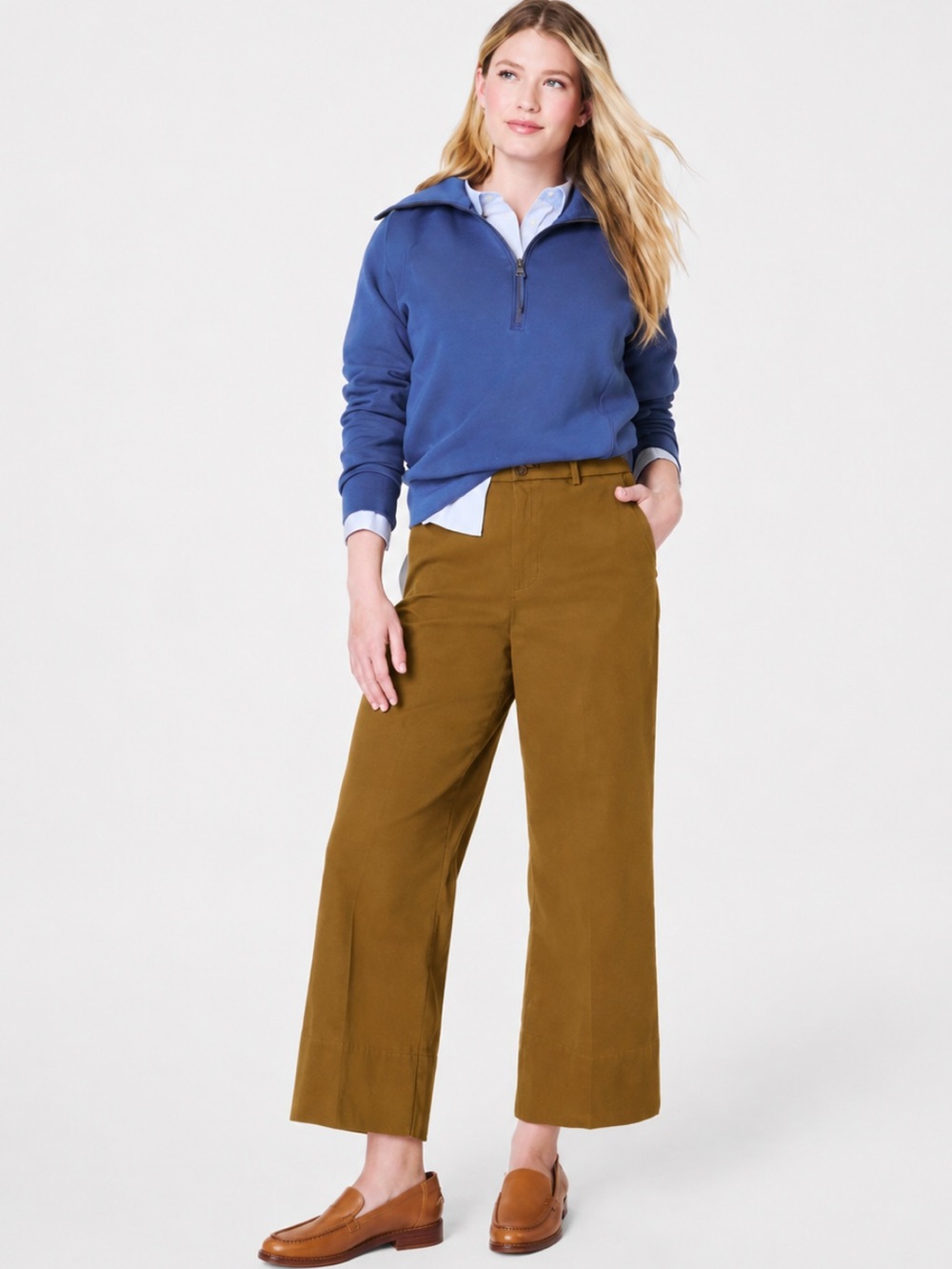 SPANX NWT St Crop Wide Leg 2.0 Trouser Autumn size Large